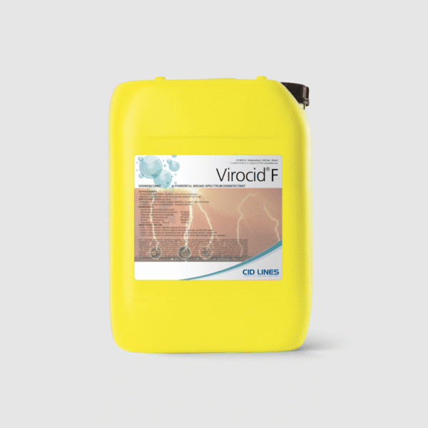 VIROCID F stanowi synergistyczne połączenie czwartorzędowych soli amonowych oraz aldehydu glutarowego. VIROCID F działa bakterio-, grzybo- i wirusobójczo.