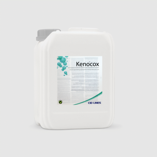 KENOCOX to skuteczny środek do dezynfekcji pomieszczeń inwentarskich, sprzętu i transportu zwierząt. Wykazuje silne działanie bakteriobójcze, wirusobójcze i przeciwpasożytnicze. Skutecznie zwalcza Eimeria tenella (kokcydioza drobiu) i Cryptosporidium parvum (kryptosporydioza cieląt). Idealny do bioasekuracji gospodarstw hodowlanych.